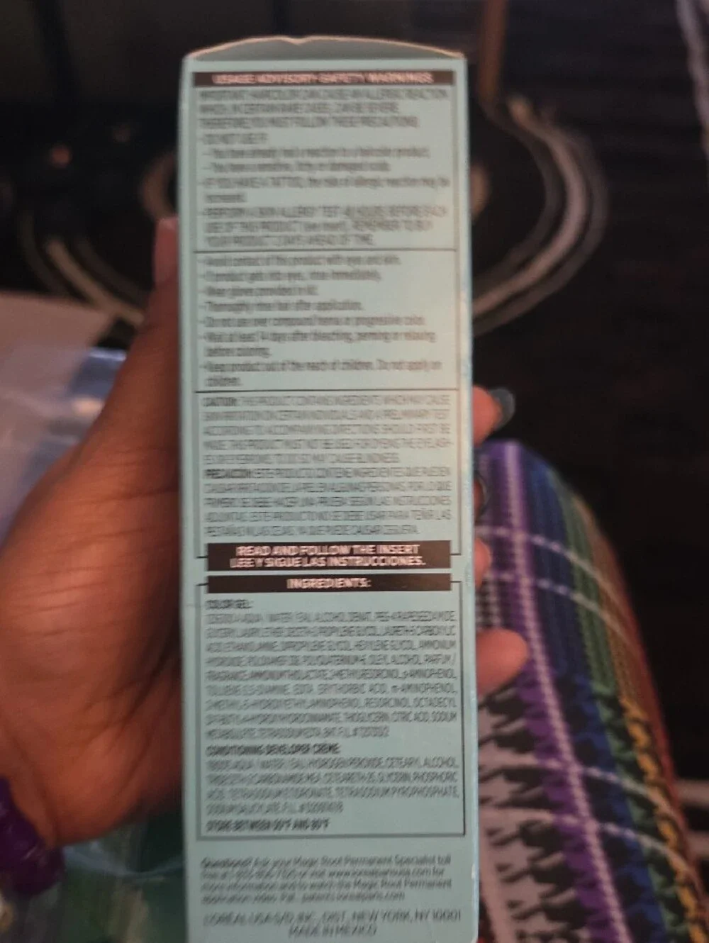 L'Oreal Magic Root Permanent Hair Color - Light Teal & Gold Packaging